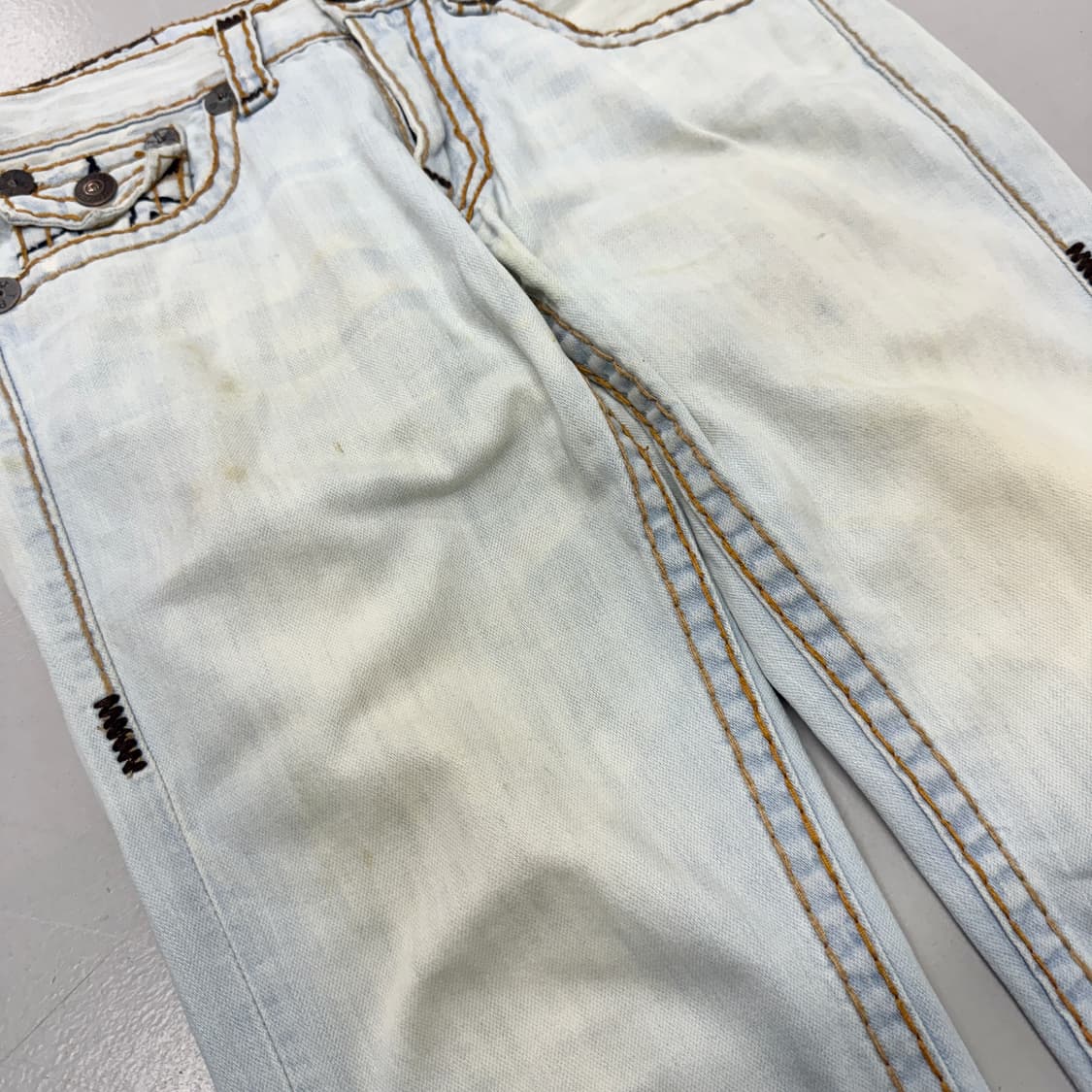 트루릴리전 Y2K 스티치 워싱 데님팬츠 상품이미지5