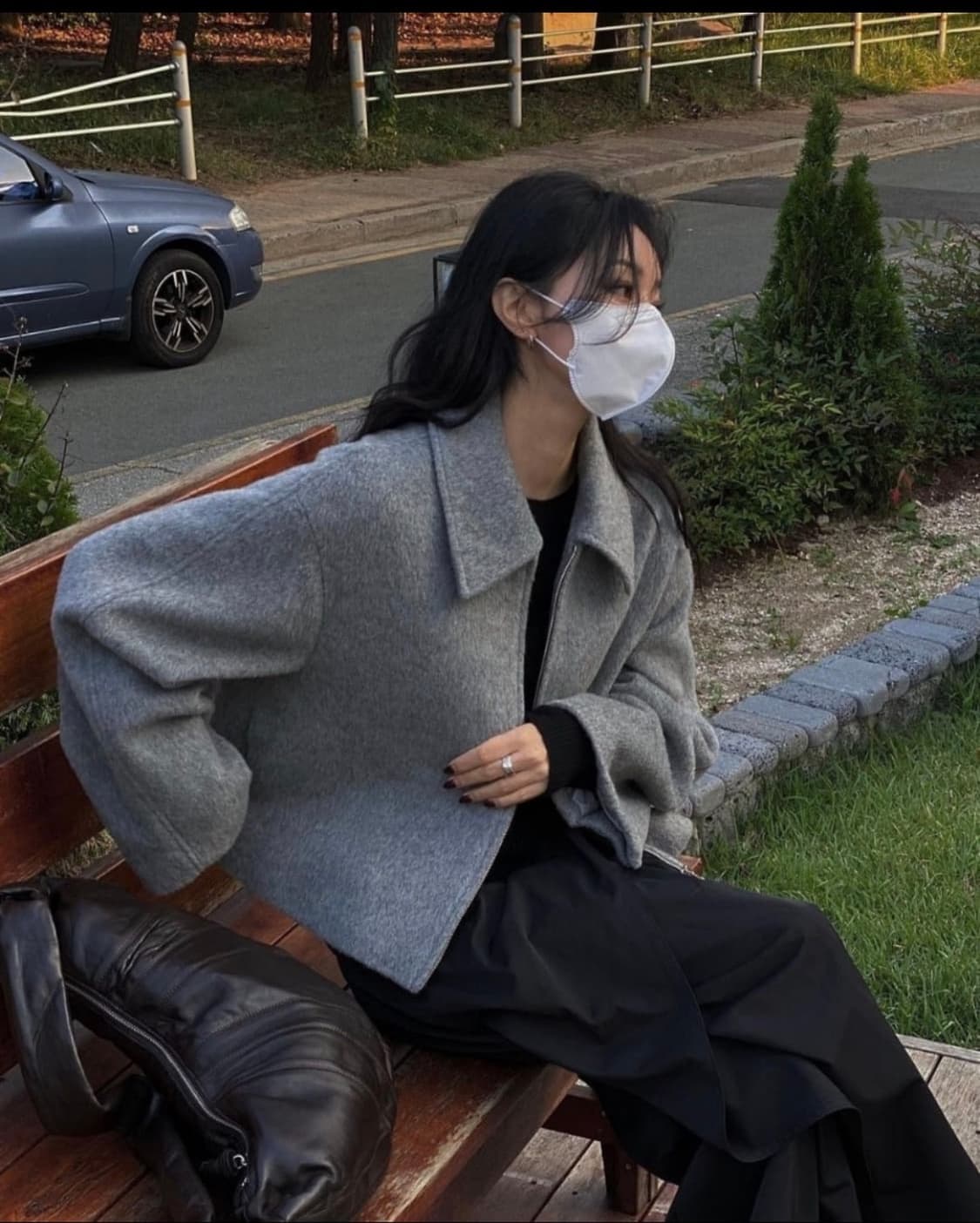 트리밍버드 트라움 숏 집업 자켓 블랙 상품이미지3