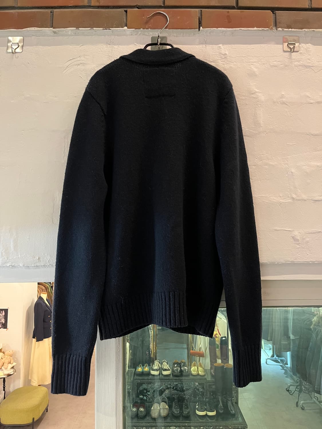 Abercrombie & Fitch 네이비 울 혼방 가디건 XL 상품이미지6