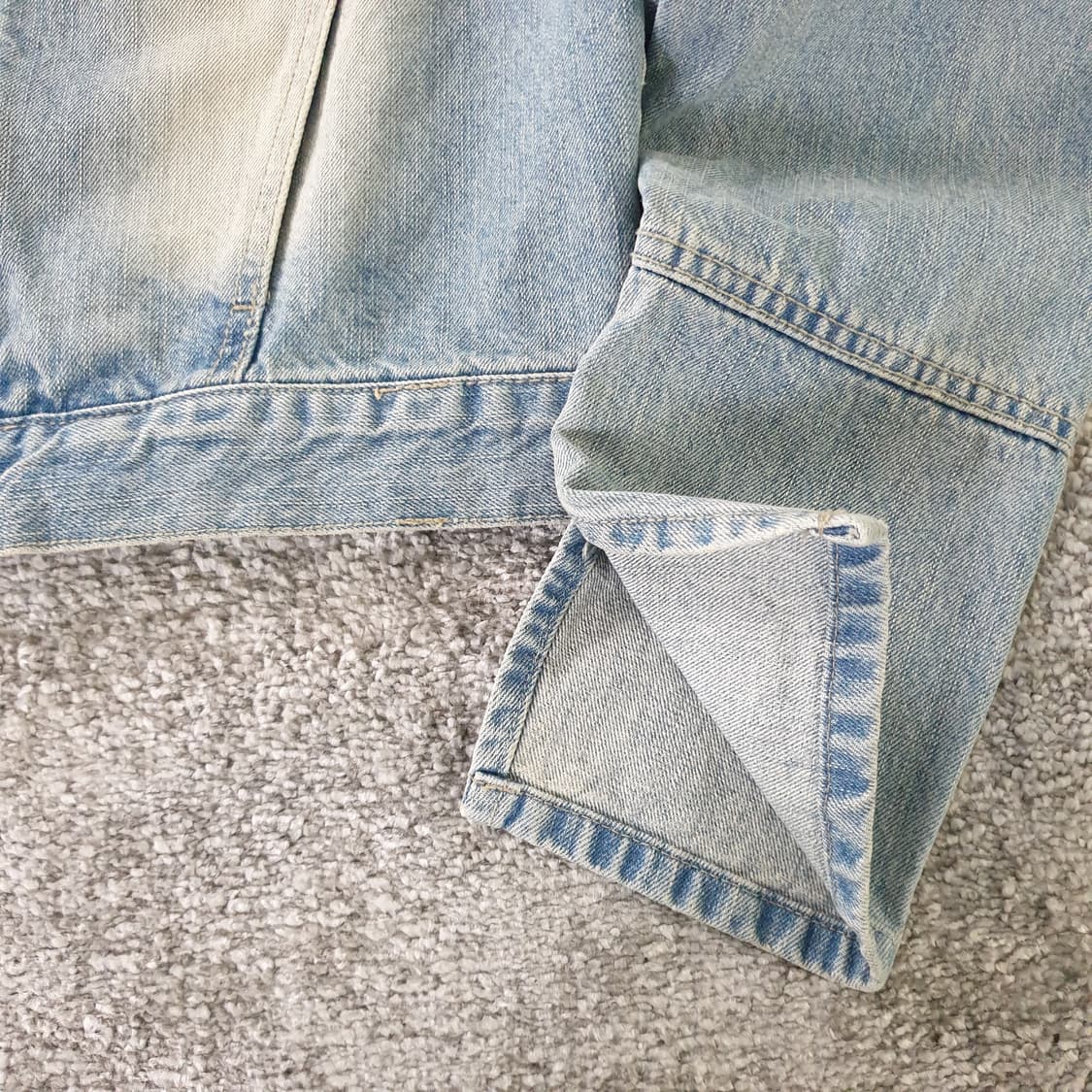 블루걸 데님 크롭 자켓 상품이미지4