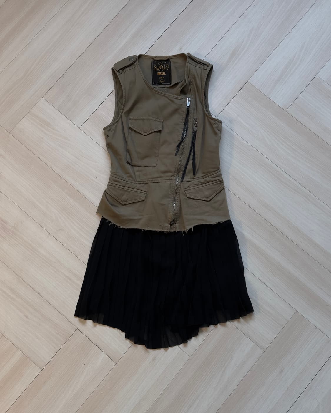 [Diesel] Pleats Layered Dress 상품이미지3