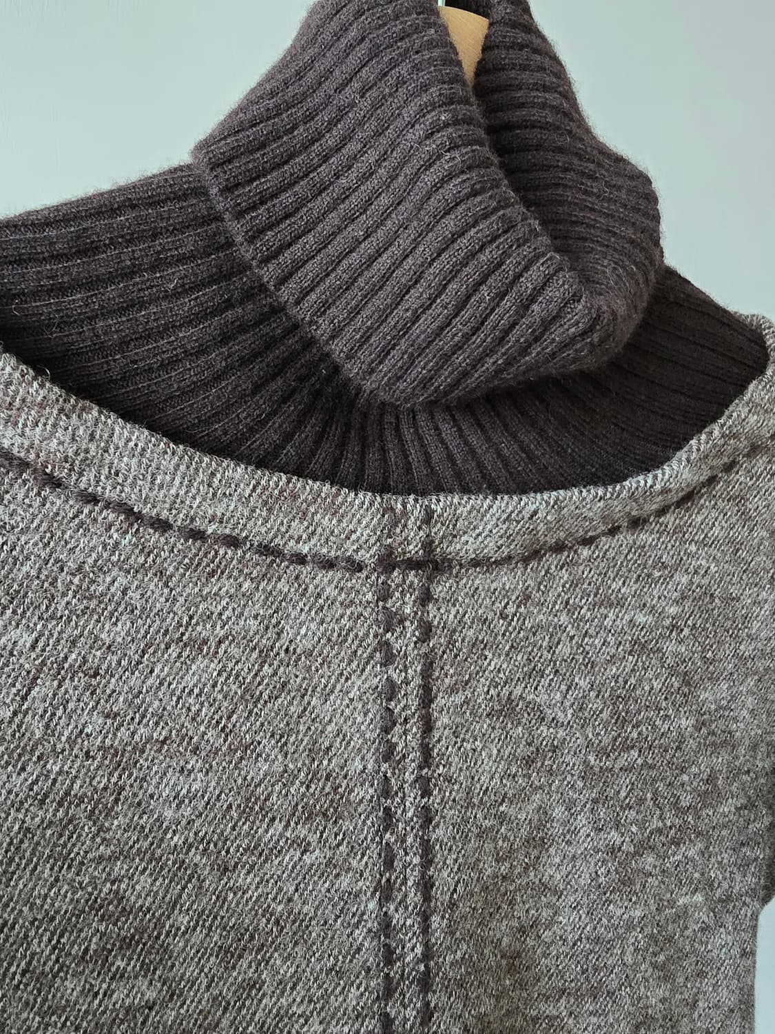 일본 빈티지 미니멀 울 니트 톱 상품이미지3