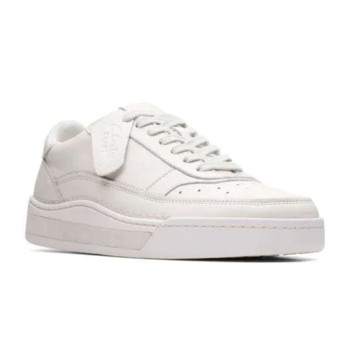 US10) 클락스 화이트 레더 스니커즈 운동화 신발 상품이미지1