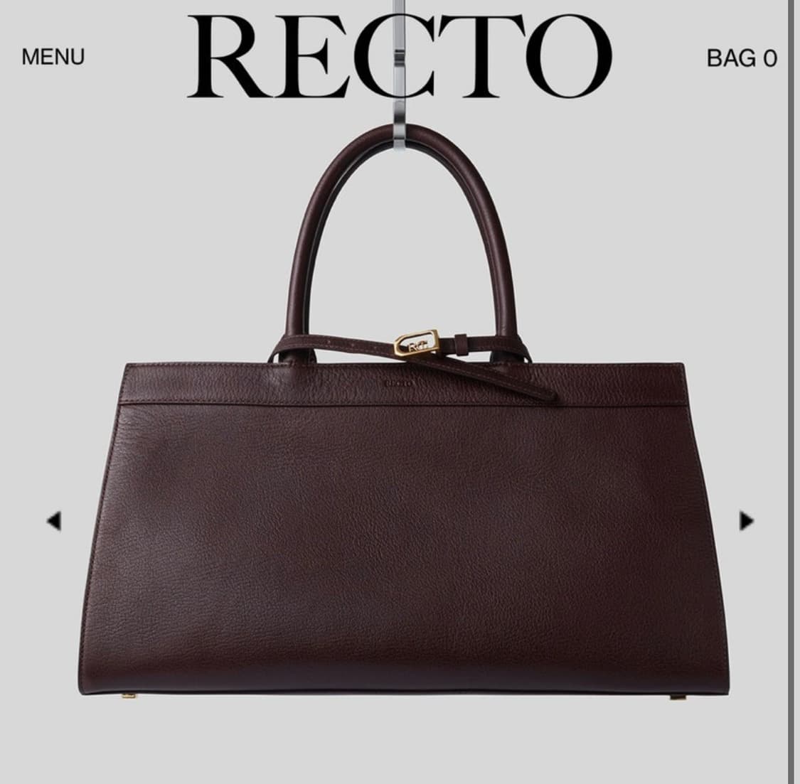 [새상품] 렉토 24FW 옥토버 1997 토트백 럼 버건디 라지 상품이미지1