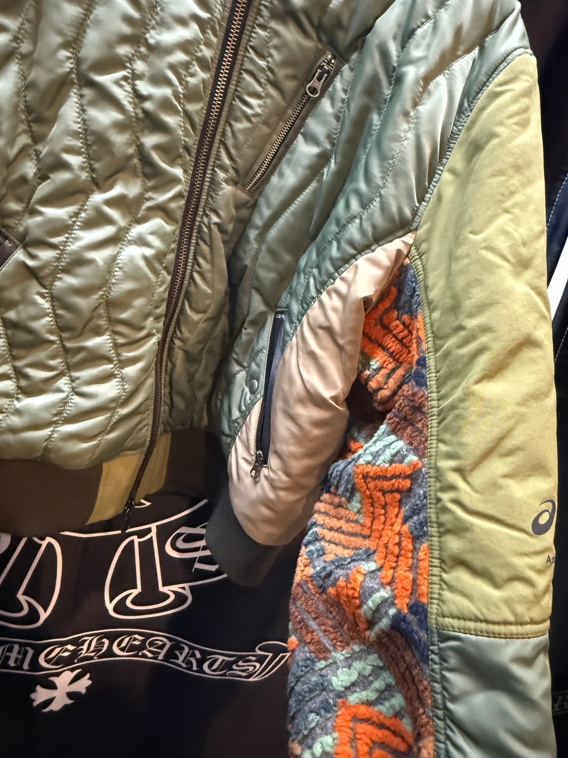 XL 아식스 x 엔더슨벨 퀄팅 자켓 카키 상품이미지2