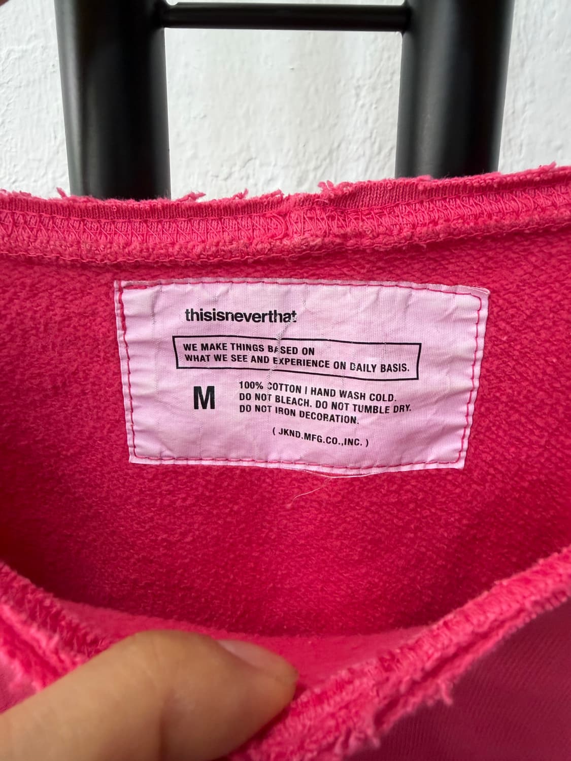 정품) 디스이즈네버댓 여성 크롭 오버핏 맨투맨 M  상품이미지6