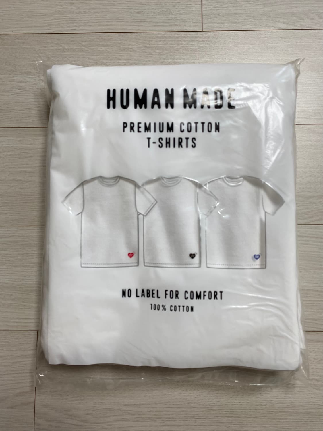 휴먼메이드 티셔츠 화이트 3팩 새상품 xl 2개일괄 상품이미지1