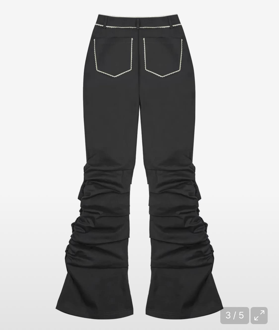 러브이즈트루 IM FRILL 셔링 부츠컷 상품이미지2