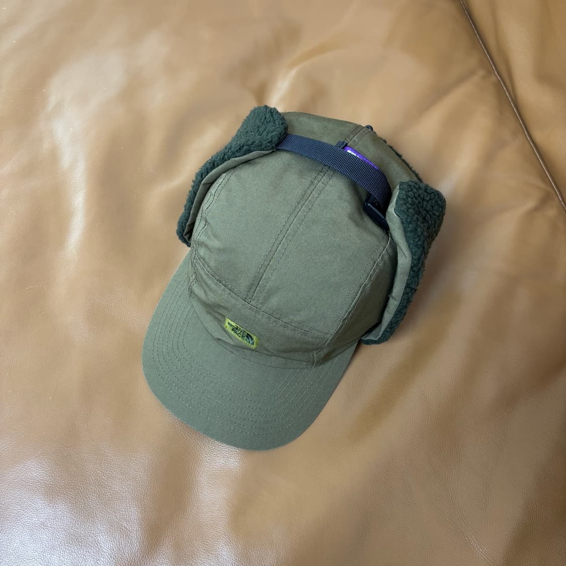 나나미카 노스페이스 퍼플라벨 이어플랩 6패널 볼캡 모자 카키 상품이미지5