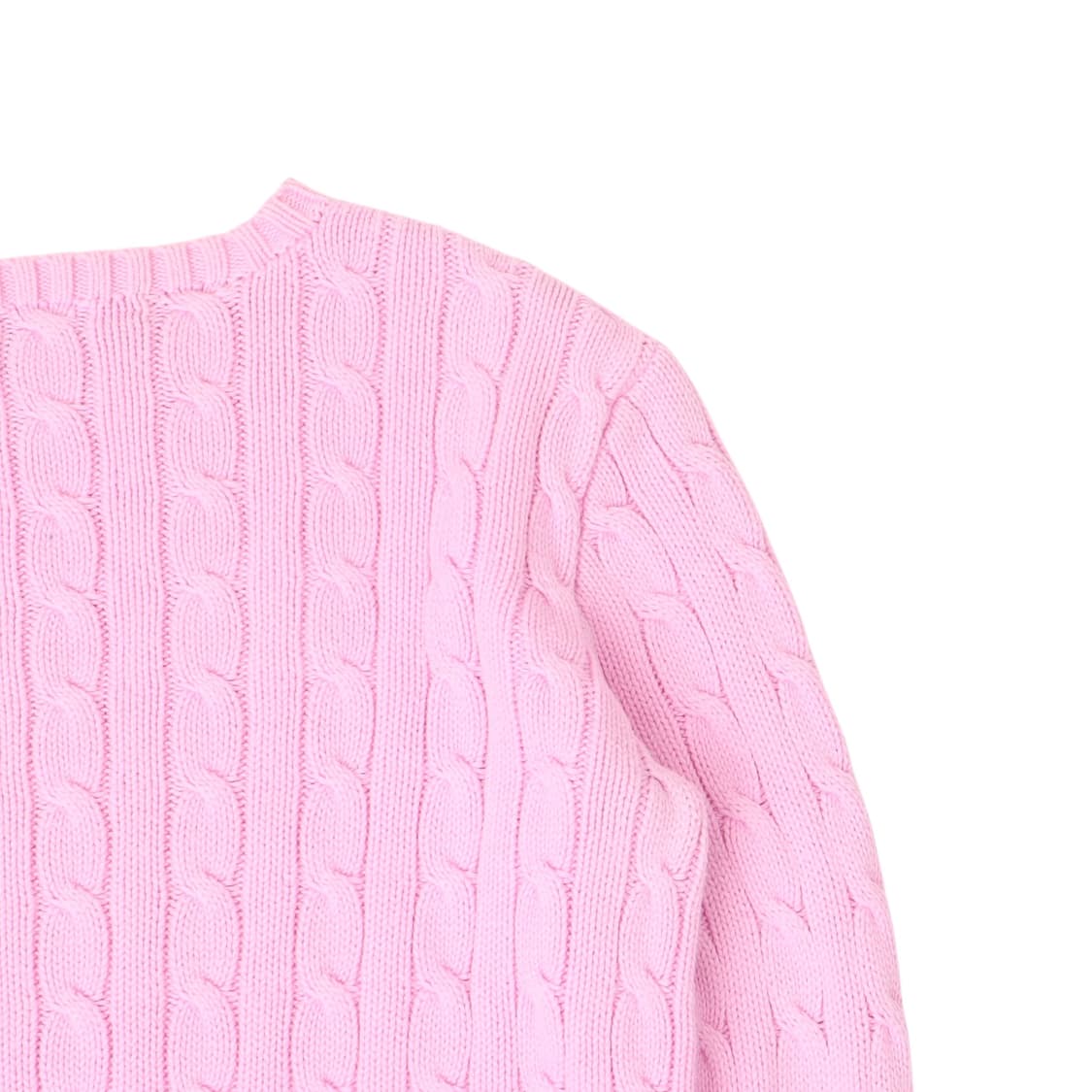 폴로 랄프로렌 라이트 핑크 케이블 니트 상품이미지6