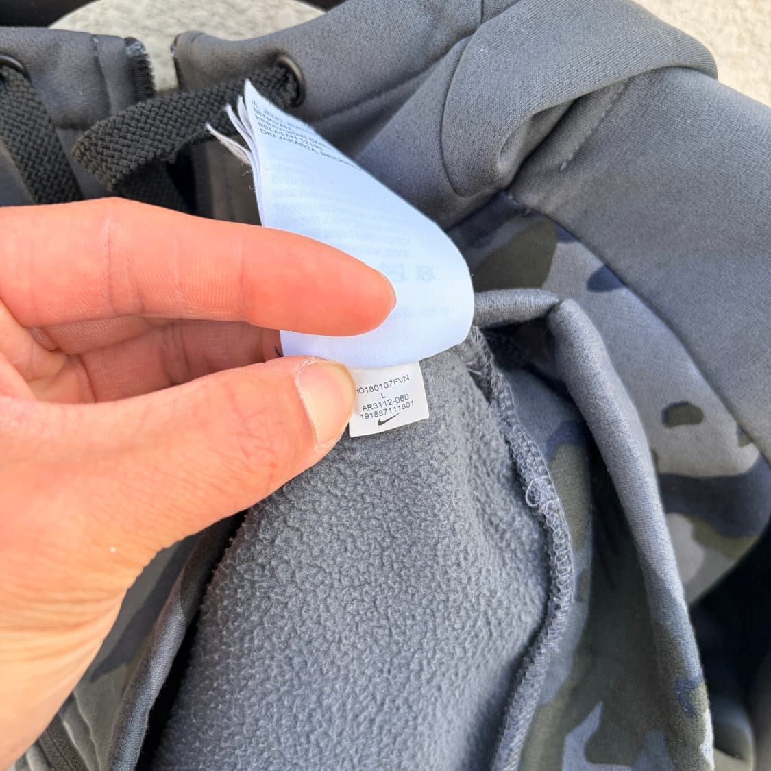 L)나이키 카모플라쥬 패턴 후드집업 상품이미지5