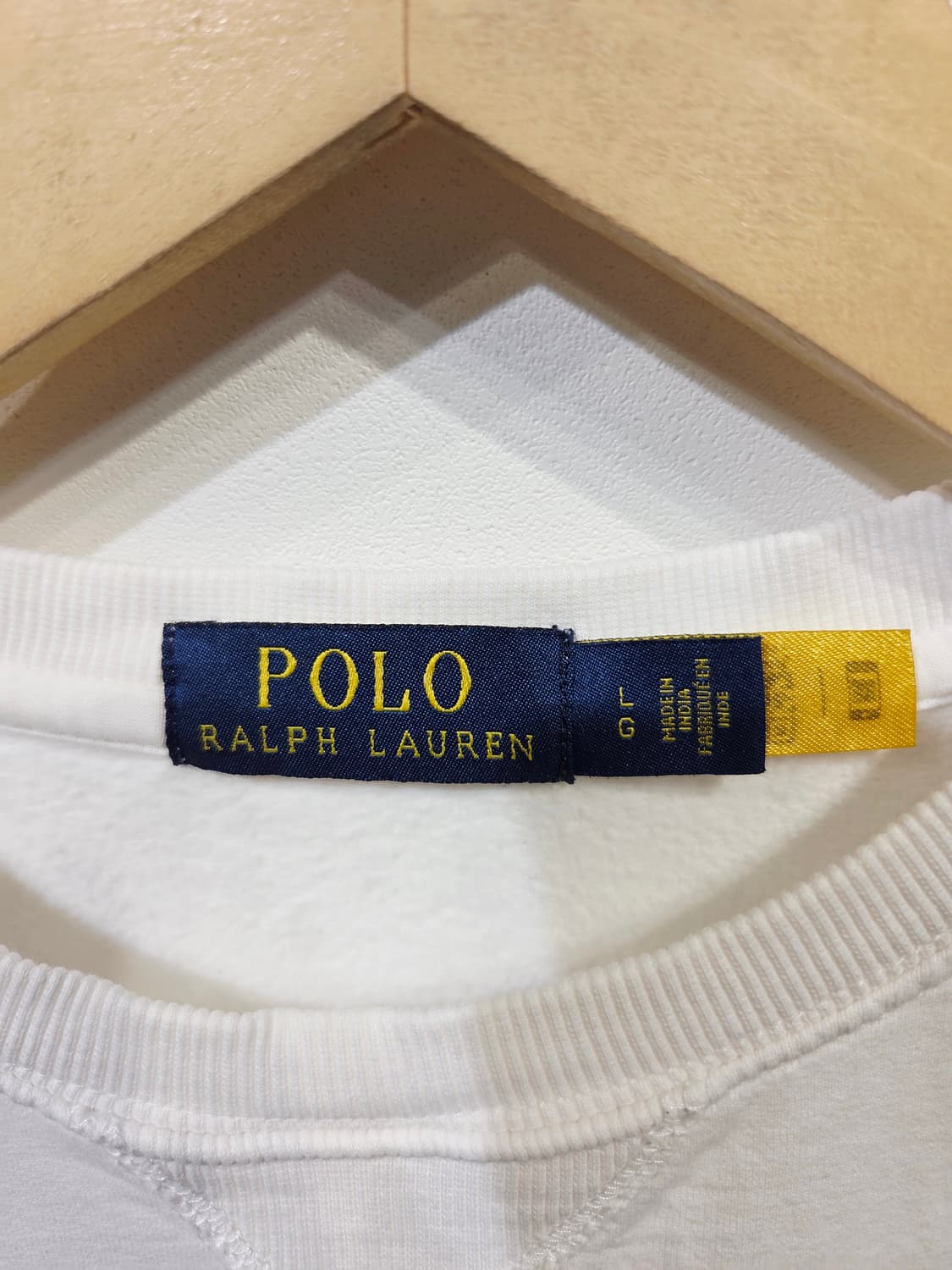 폴로 랄프로렌 신형 폴로베어 맨투맨 화이트_L 상품이미지5