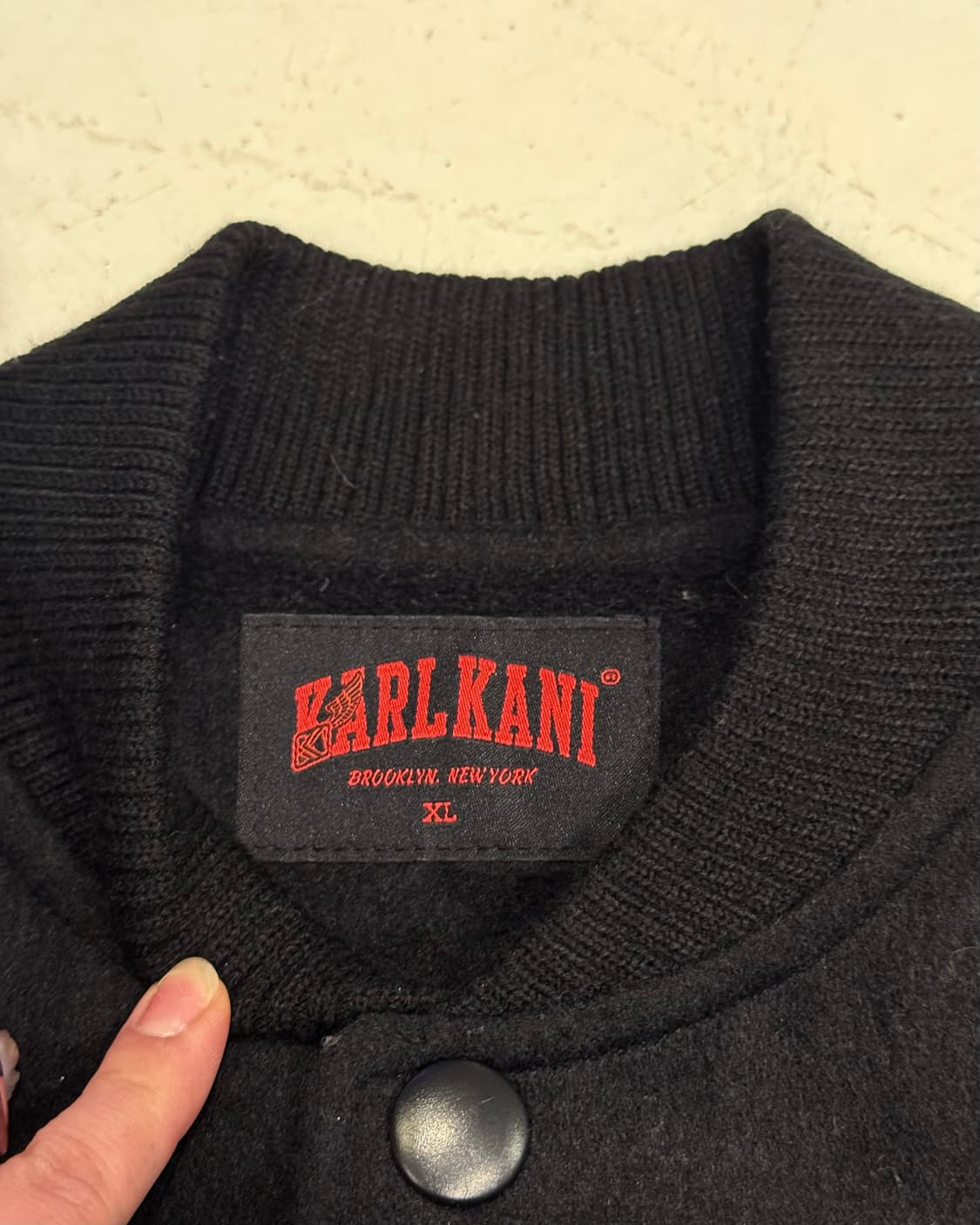 칼카니 풋볼 헬멧 배색 바시티 자켓 상품이미지6