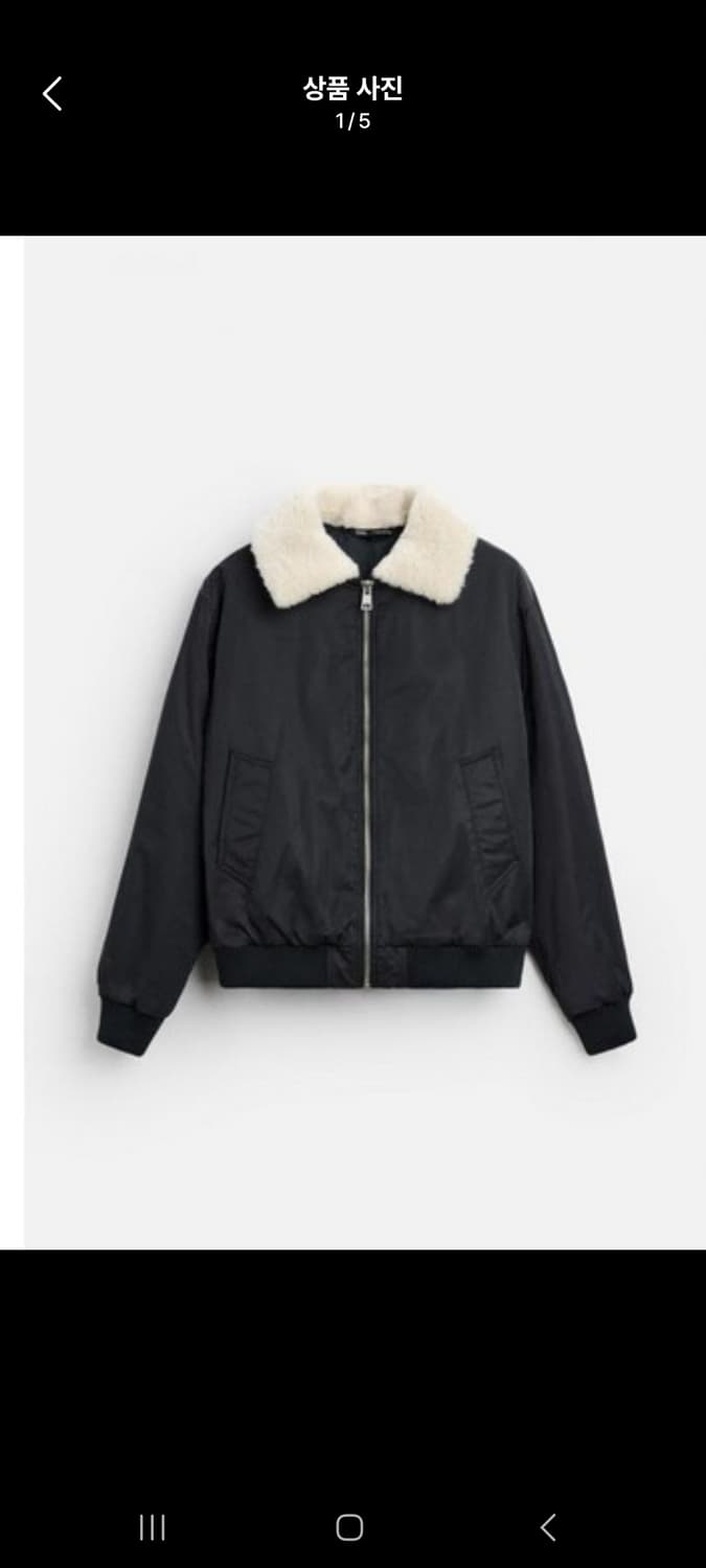 ZARA 자라 콤비 칼라 재킷 3286/505 M사이즈 상품이미지5