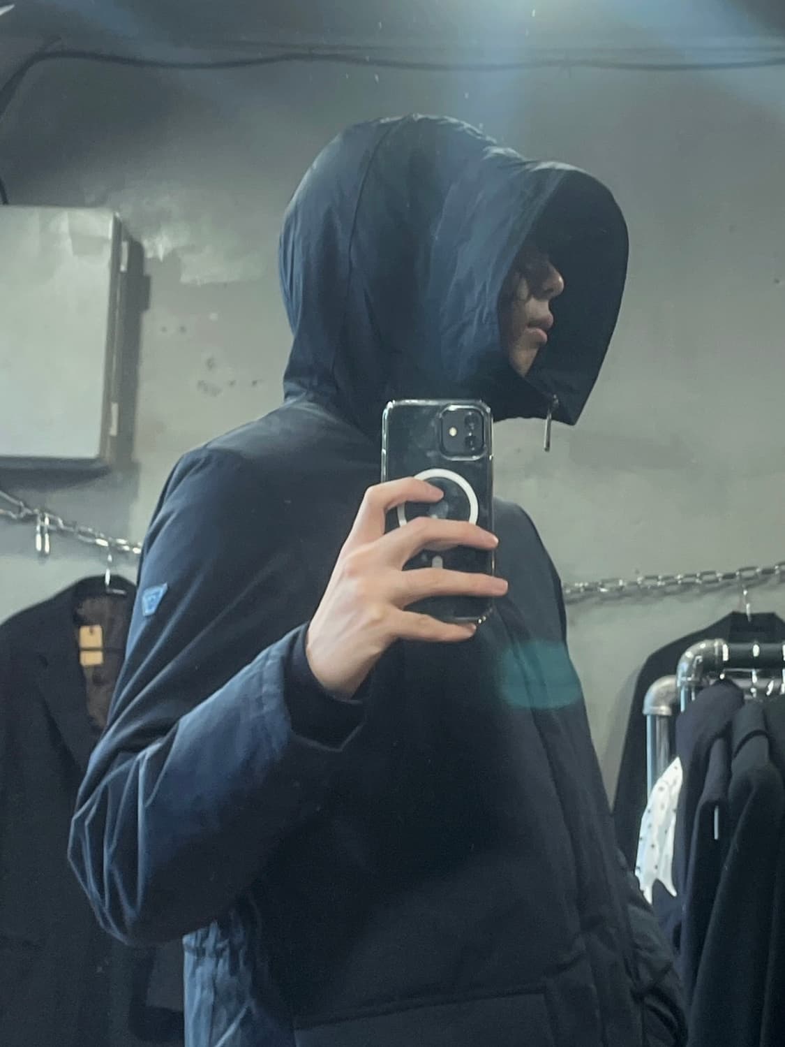 아르마니 진스 스노클 후드 다운 자켓 상품이미지2