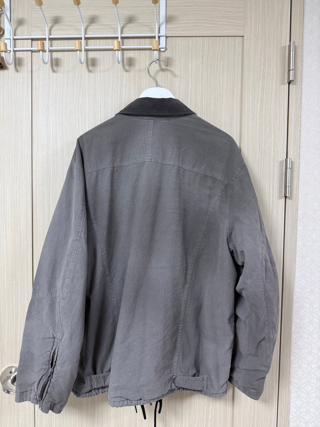 [3]폴리테루 25fw 5zip집 자켓 그레이베이지 상품이미지2