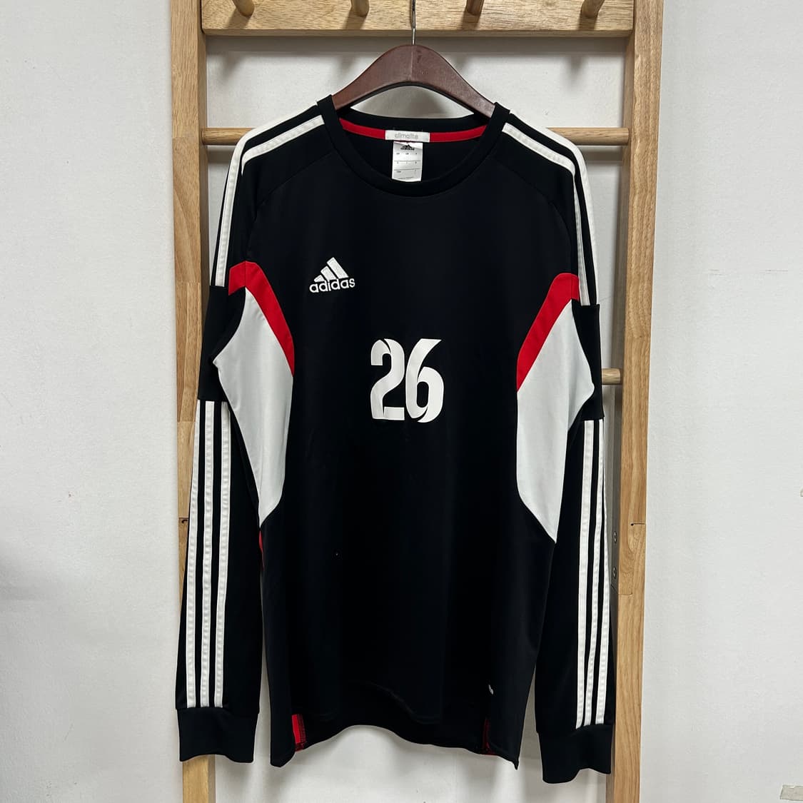 아디다스 긴팔 축구 저지 블랙 상품이미지3