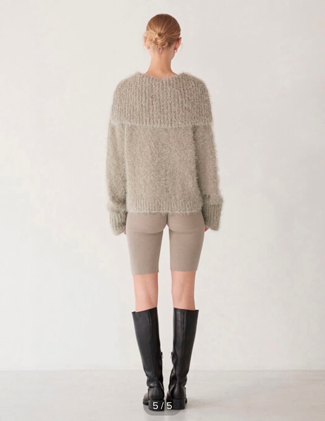 다이애그널 세일러 가디건 민트그레이 (상태 좋음) 상품이미지5