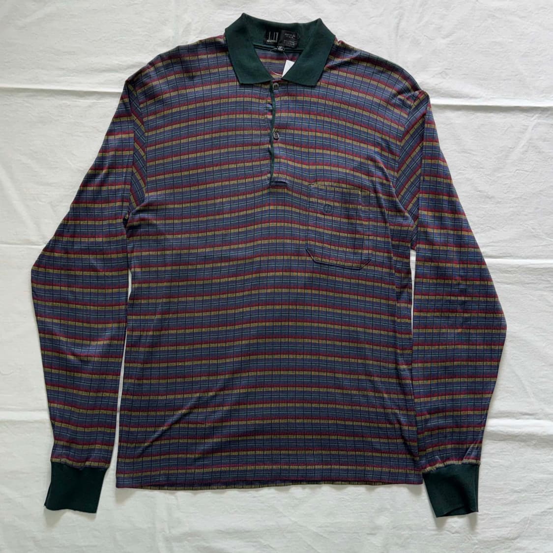 90s dunhill 퓨어 코튼 긴팔 티셔츠 상품이미지1