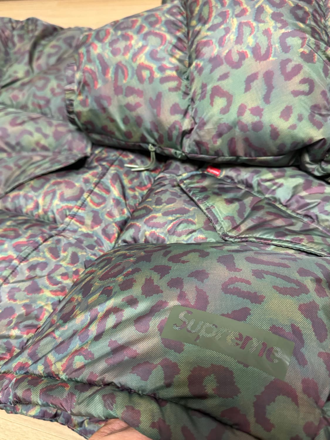 슈프림 supreme 700 필 레오파드 퍼퍼 자켓 다운 XL 상품이미지8