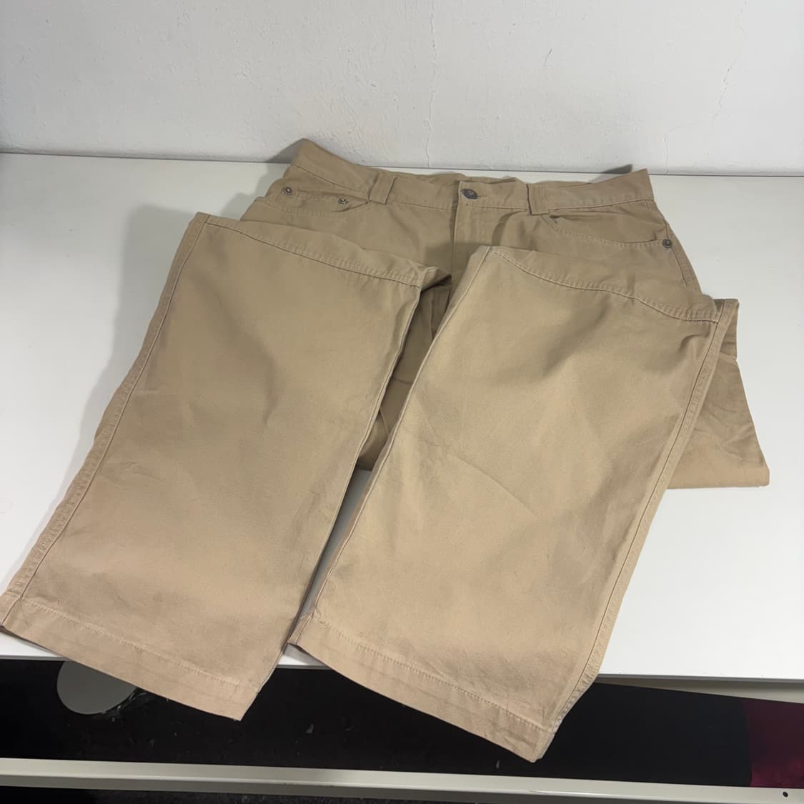 XL 빈폴 베이지 와이드핏 코튼팬츠 상품이미지3