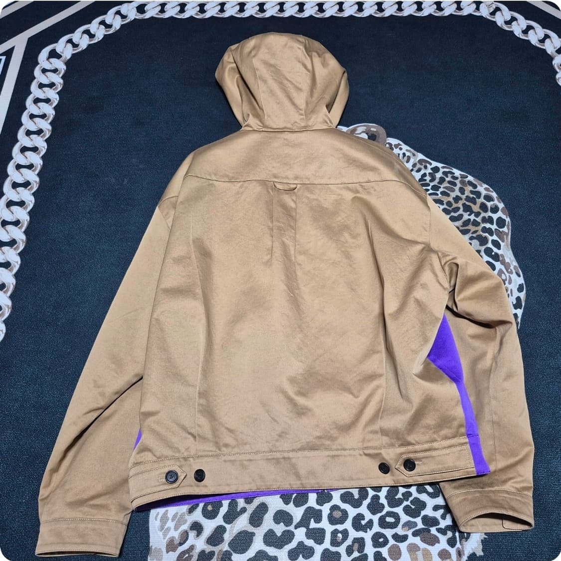 프라다 20s/s 런웨이 컬러블록 페이스 후디드 자켓 XL 정품 상품이미지6