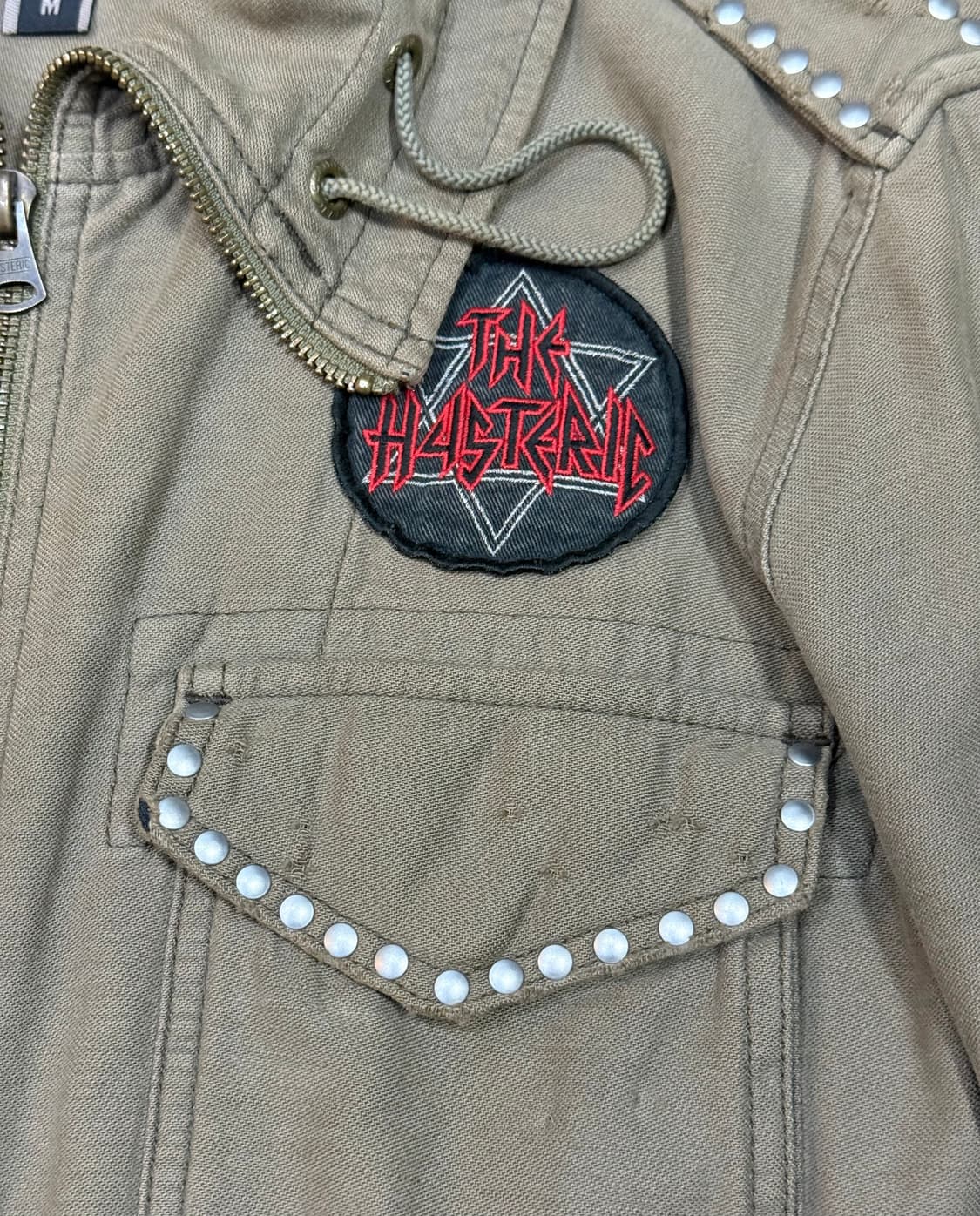 히스테릭 글래머 아카이브 스터드 해골 패치 핀 디테일 폭탄 자켓 상품이미지3