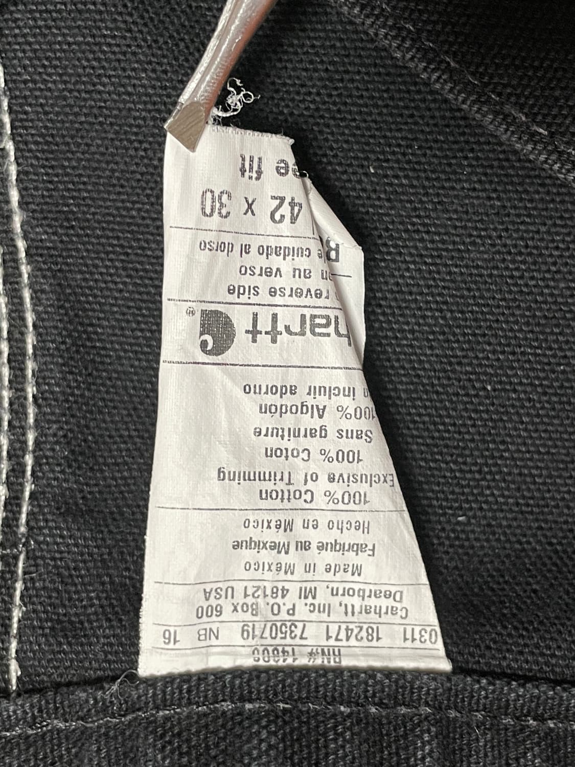 [36] carhartt 칼하트 더블니 워크팬츠 B01 BLK 상품이미지10
