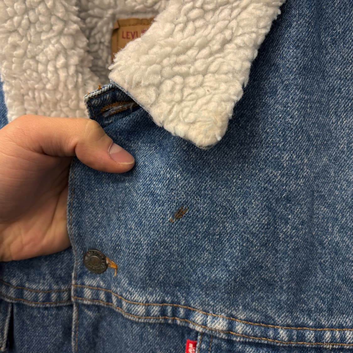 80s 리바이스 클래식 쉐르파 빈티지핏 데님 트러커 자켓 N288 상품이미지6