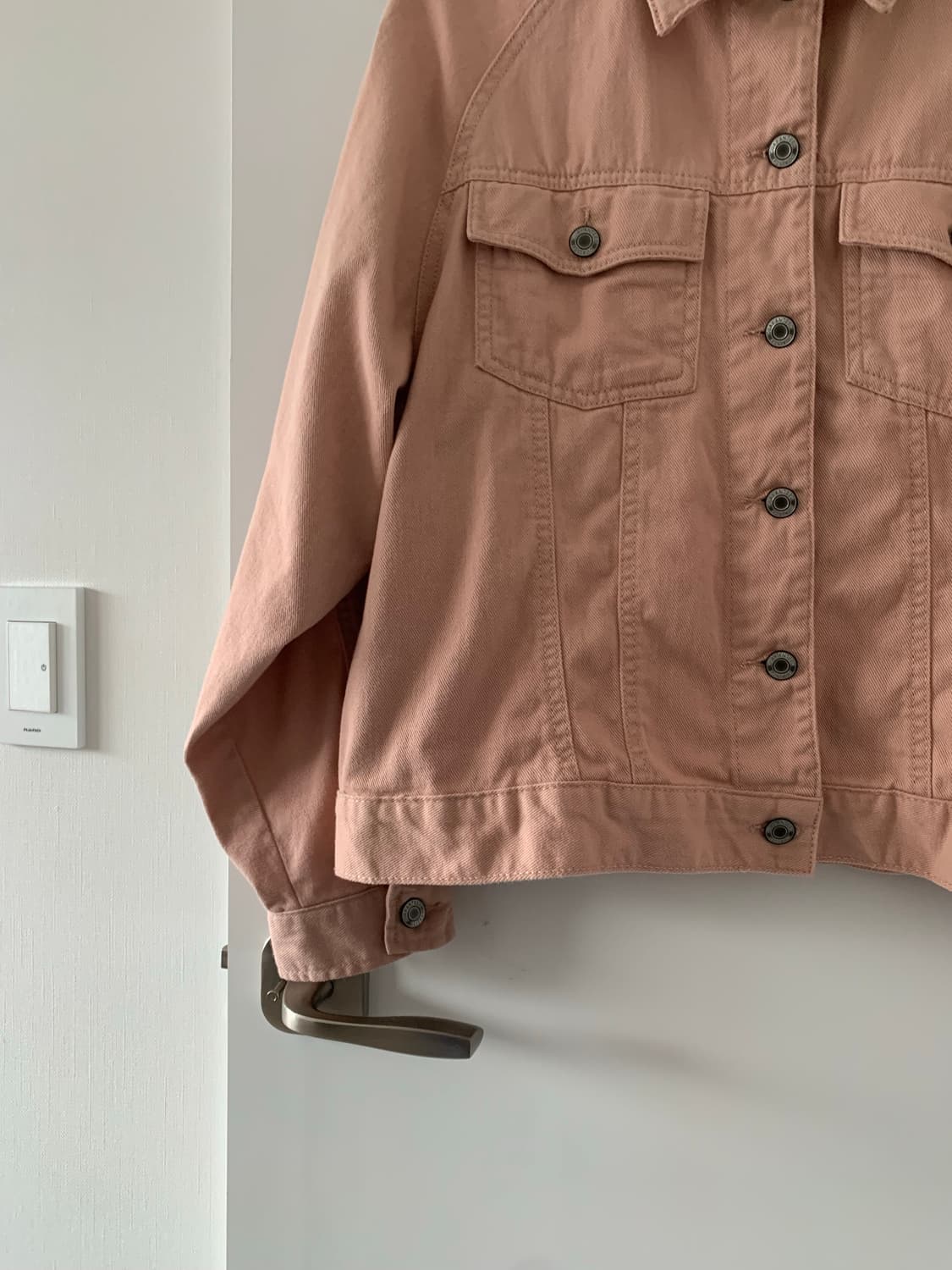 핑크 데님 자켓 상품이미지3