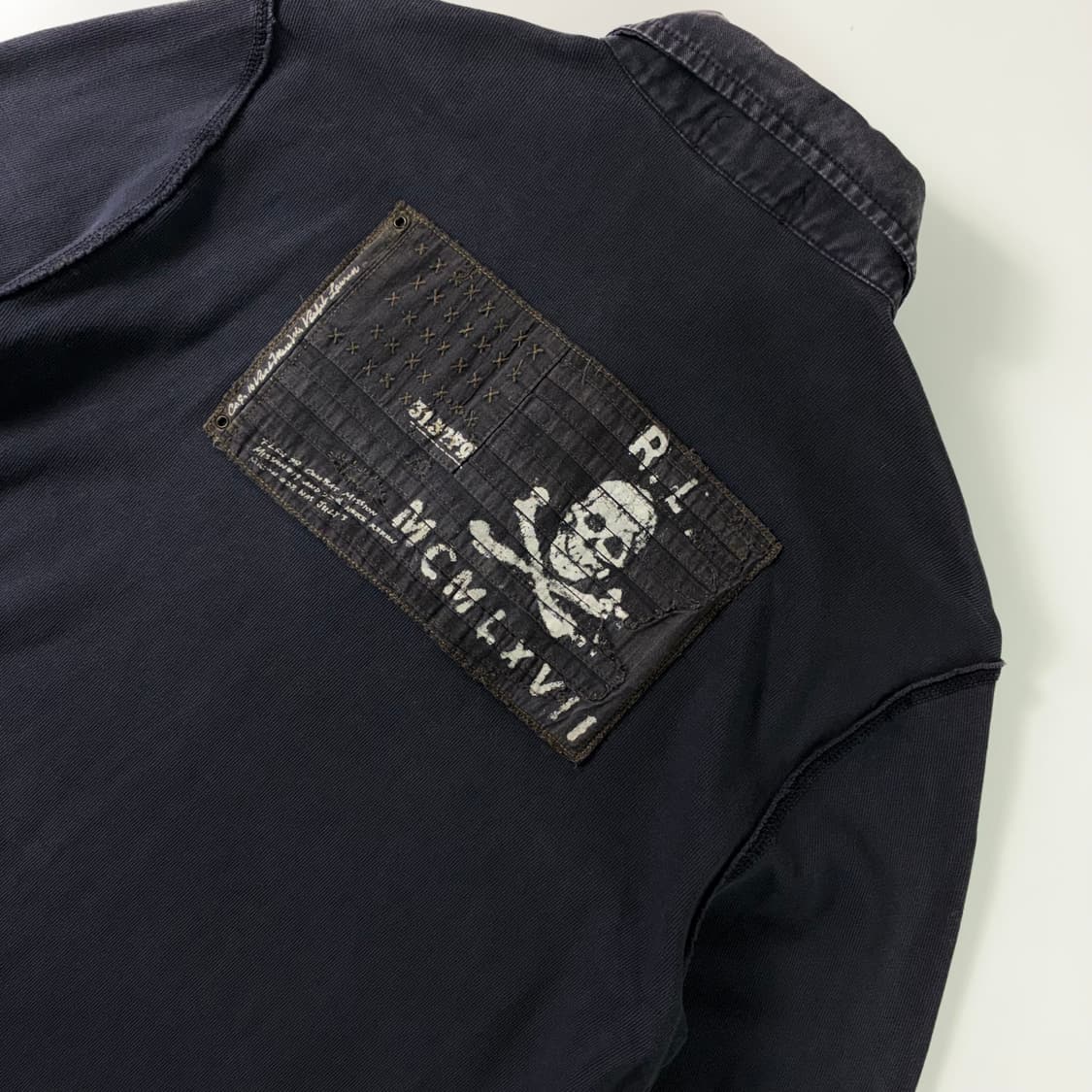 Polo  폴로진스컴퍼니 워싱 스컬 성조기 그런지 럭비 티셔츠 상품이미지5