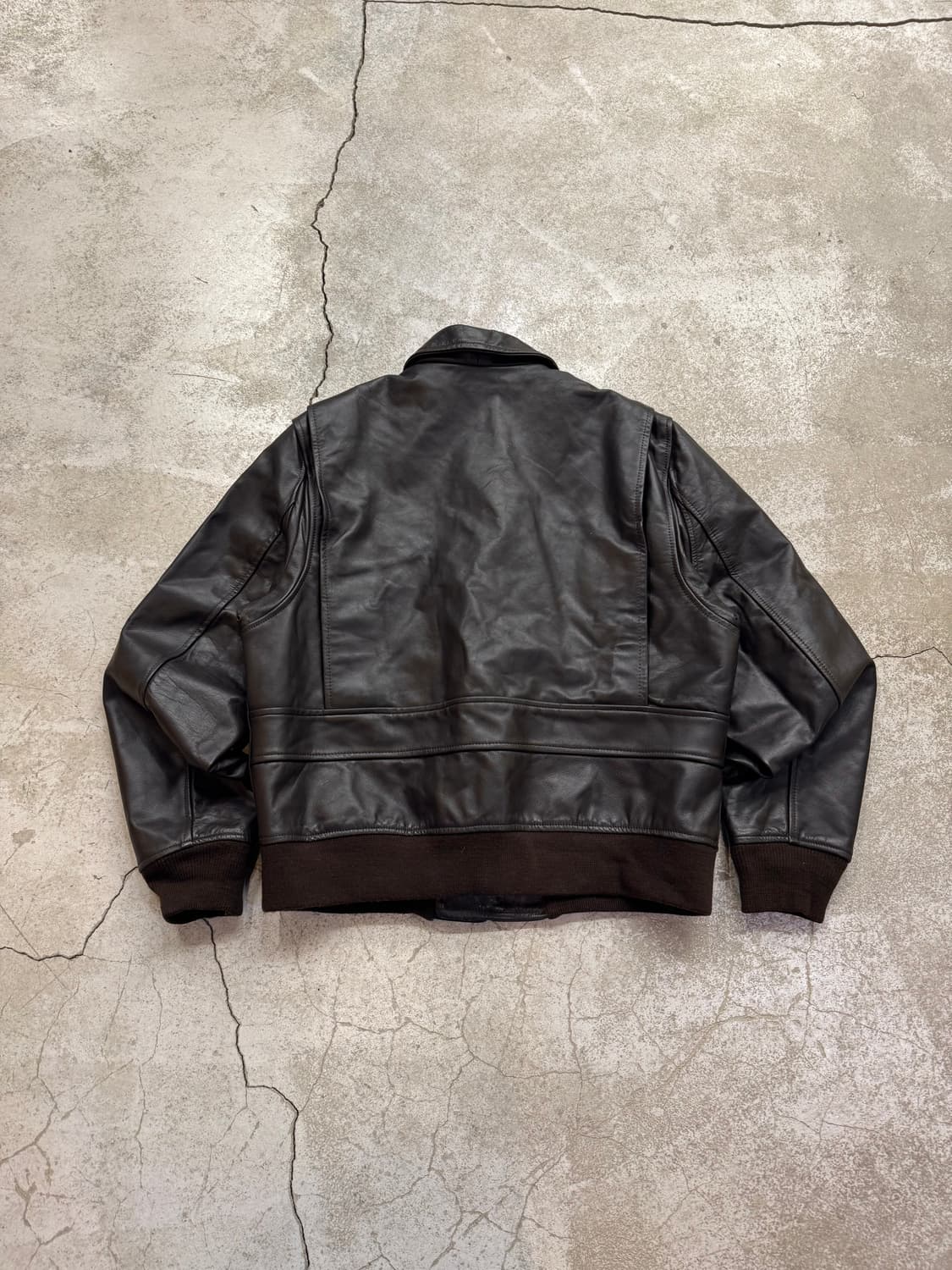 90s 샌디에고 레더 팩토리 플라이트 자켓 상품이미지9