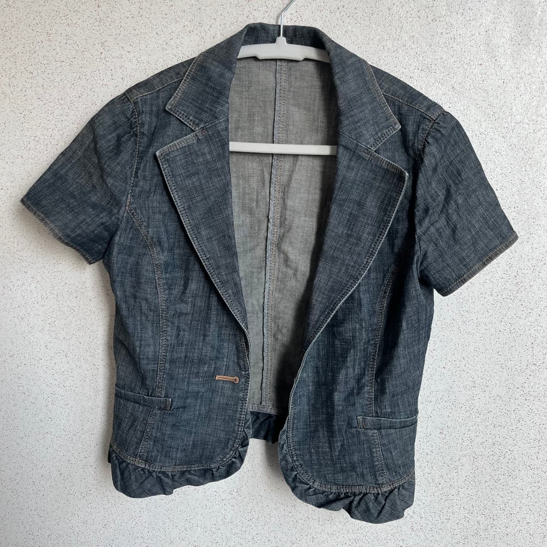 Jpn Vtg Aylesbury 데님 반팔 자켓 상품이미지2