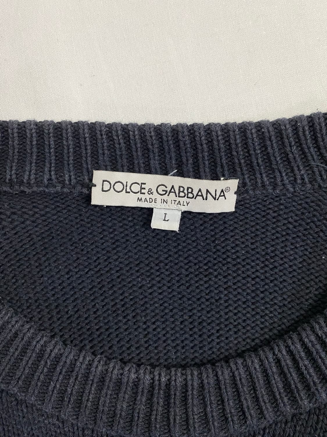 돌체앤가바나 Dolce&Gabbana 스카치로고 니트 스웨터 L 상품이미지5