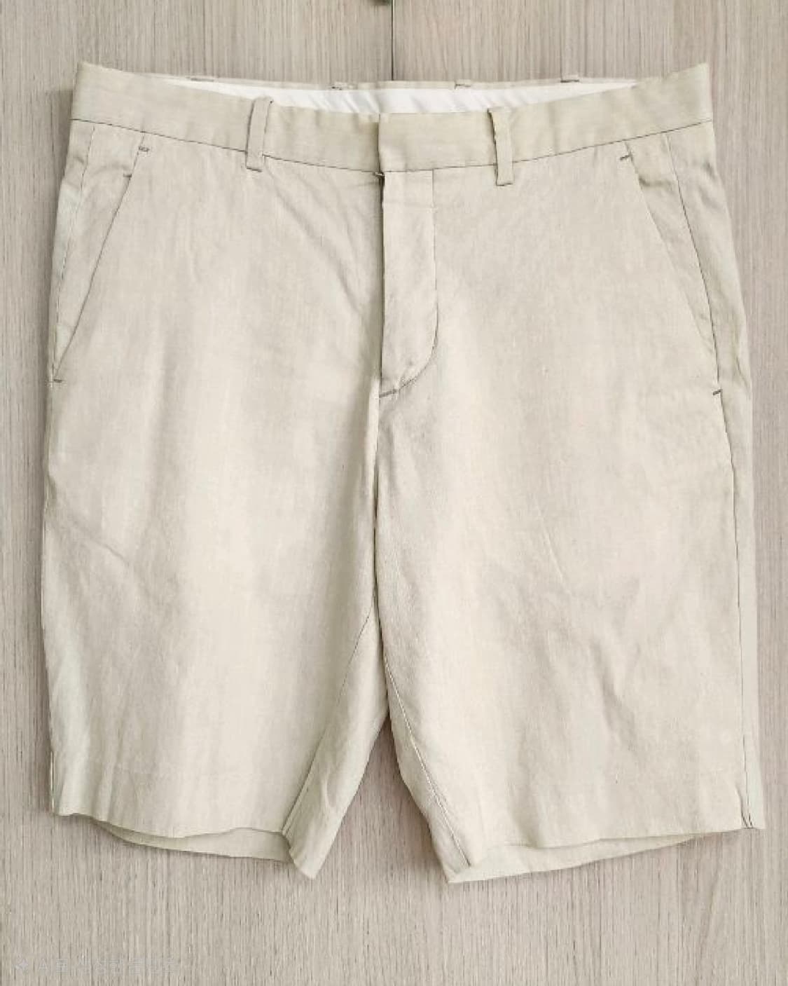 [정품/30] 띠어리(Theory) 남성 린넨 슬림핏 반바지 - 오트밀/ 상품이미지1