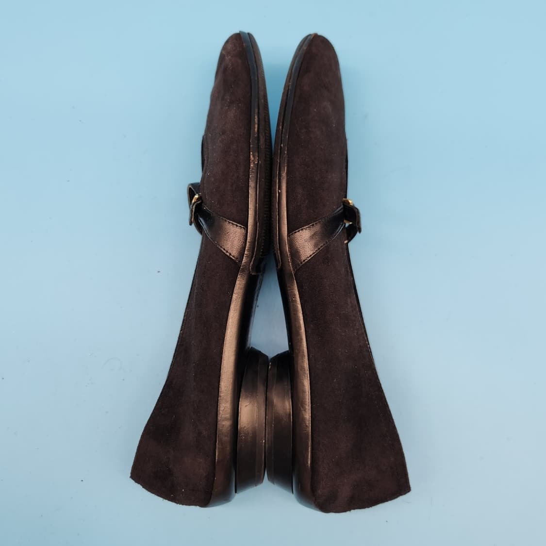 oo 정품  페라가모 여성 스웨이드 플랫슈즈230 상품이미지5