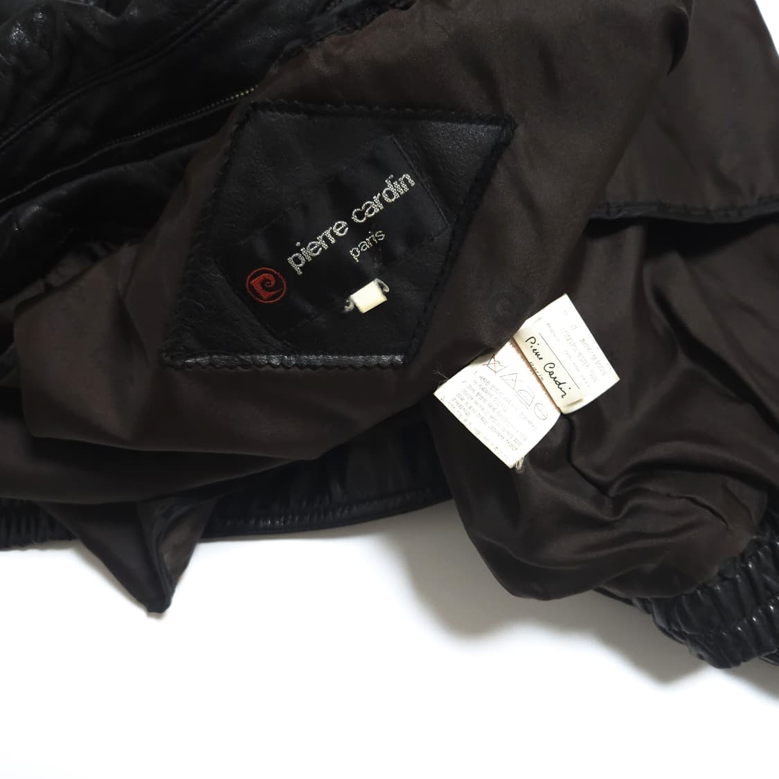 피에르가르뎅 90s 램 레더 봄버 자켓 블랙 상품이미지8