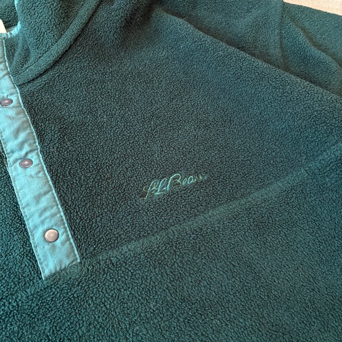 90s L.L.bean 90년대 생산 엘엘빈 그린 신칠라 스냅티 상품이미지5