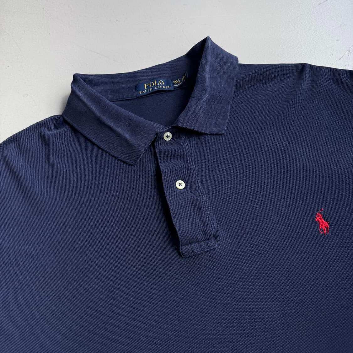 폴로 신형 XXL 포니 빅사이즈 PK 카라 반팔 티셔츠 네이비 상품이미지3