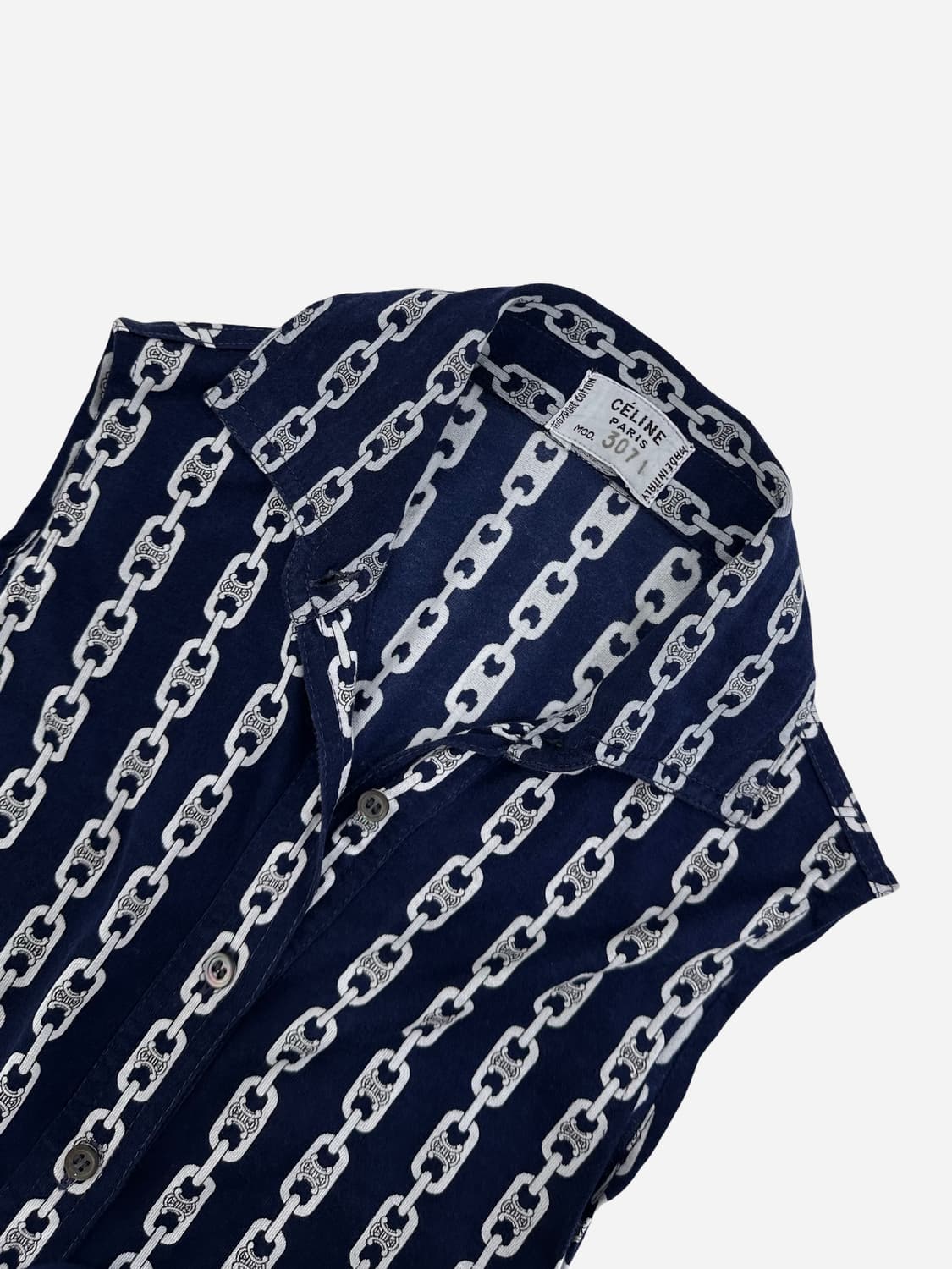 CELINE Chain Pattern Sleeveless Blouse 상품이미지5