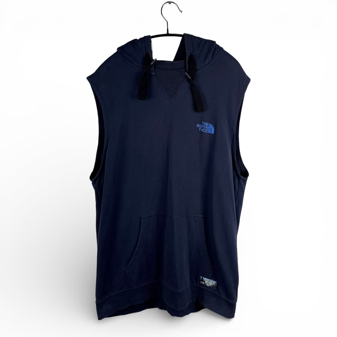 (M) 노스페이스 슬리브리스 후드 티 네이비 상품이미지1