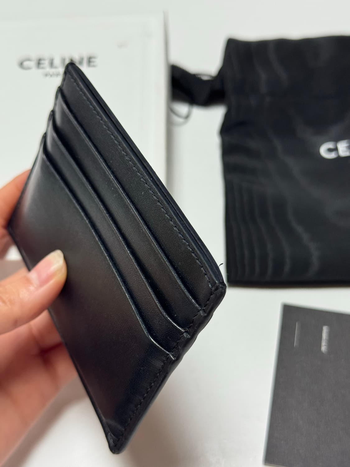 셀린느 트리옹프 카드지갑 블랙 상품이미지3