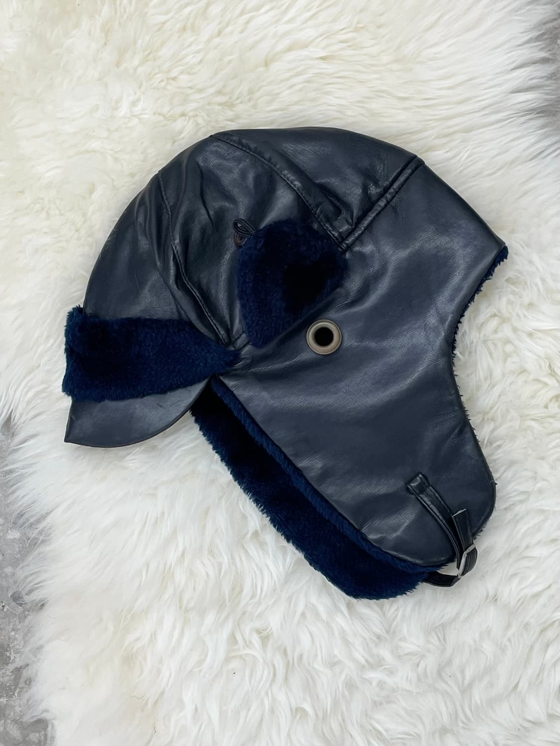 블랙 레더 퍼 트루퍼햇 상품이미지5