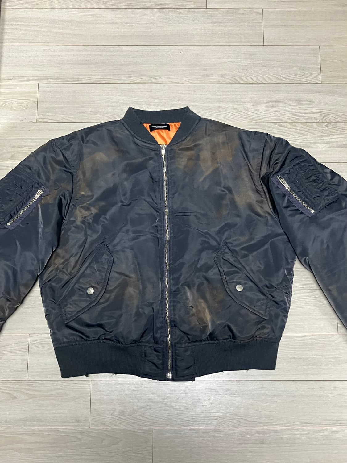 [1] 파아카이브 빈티지 워시드 봄버 차콜 상품이미지1