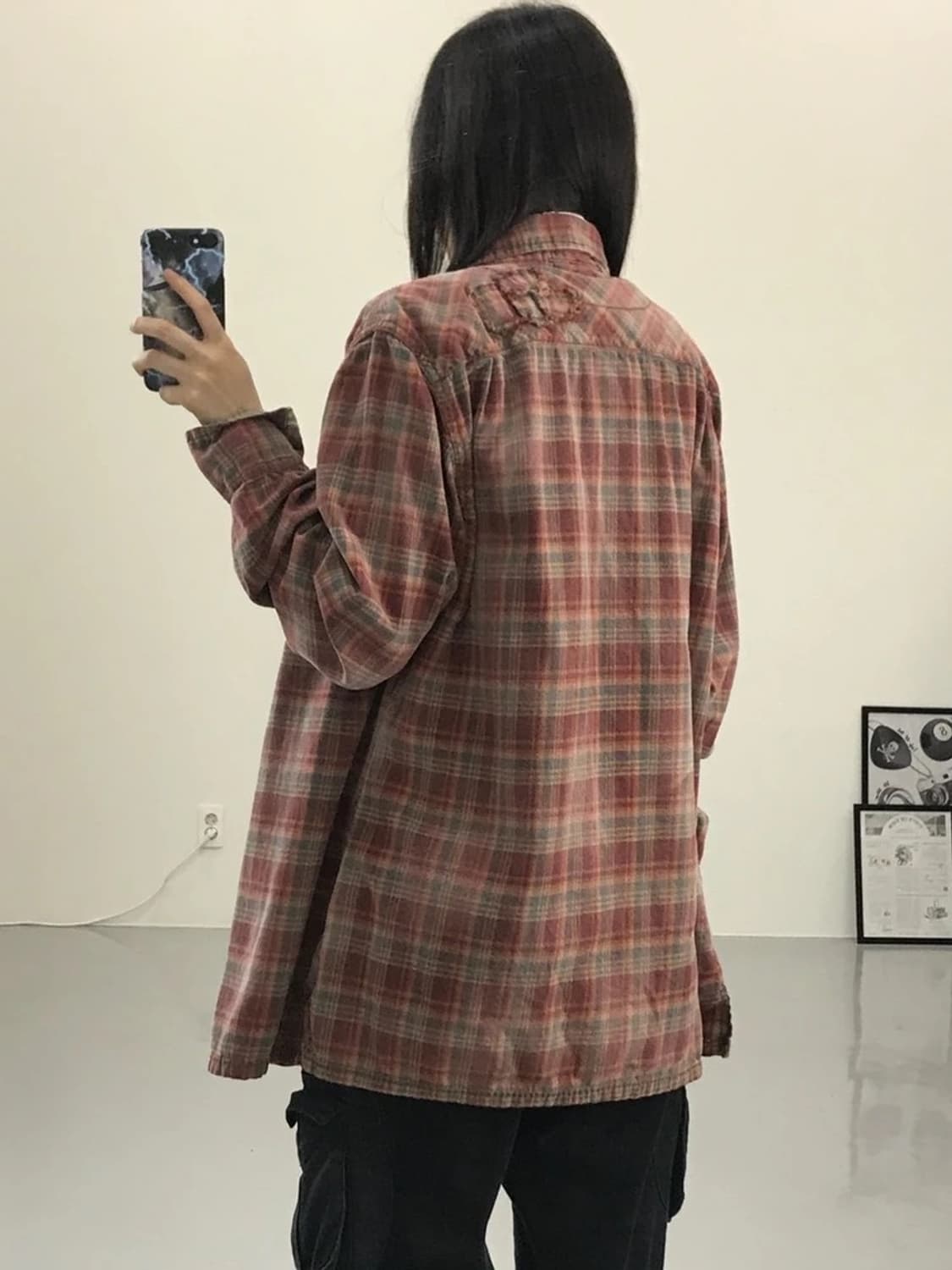 터프 진스미스 디테일 체크셔츠 상품이미지2
