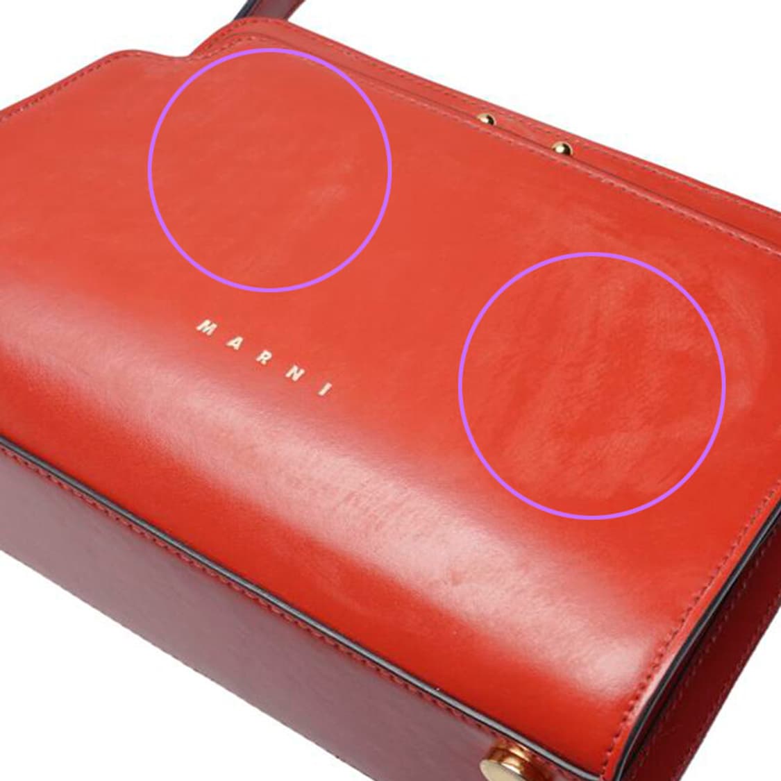 (중고) 마르니 레드 트렁크 리버스 스몰 숄더백 상품이미지6