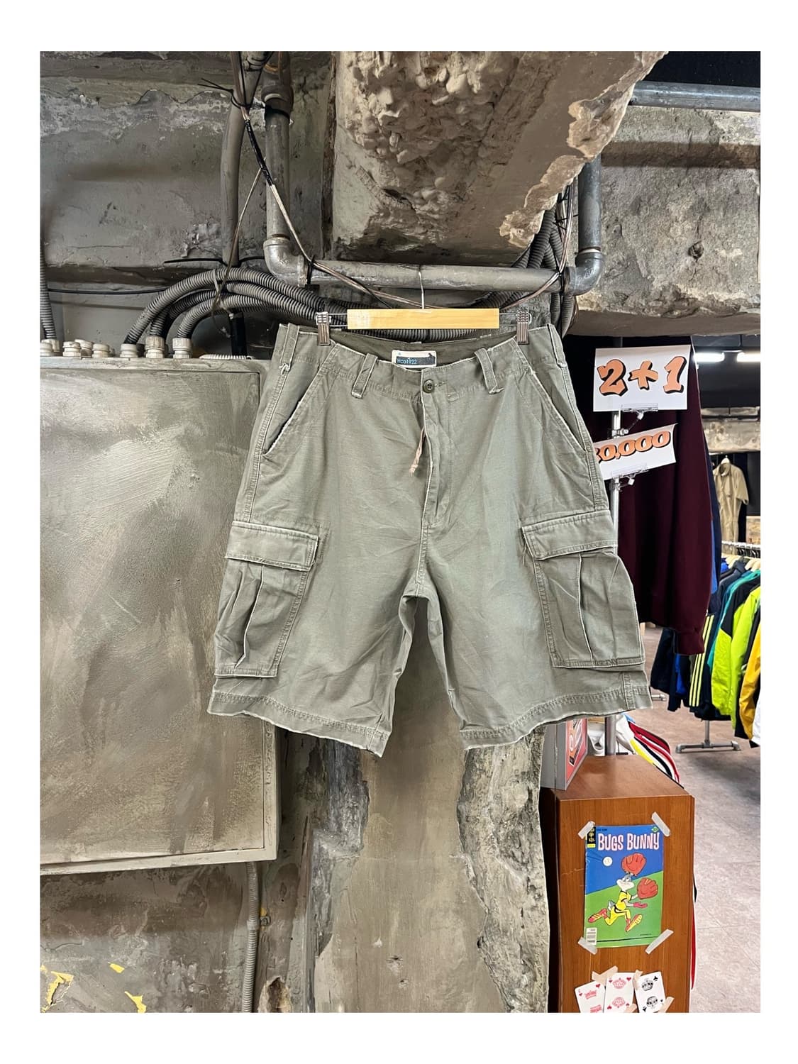빈티지 카고 하프 팬츠 카키 #csz3513 상품이미지1