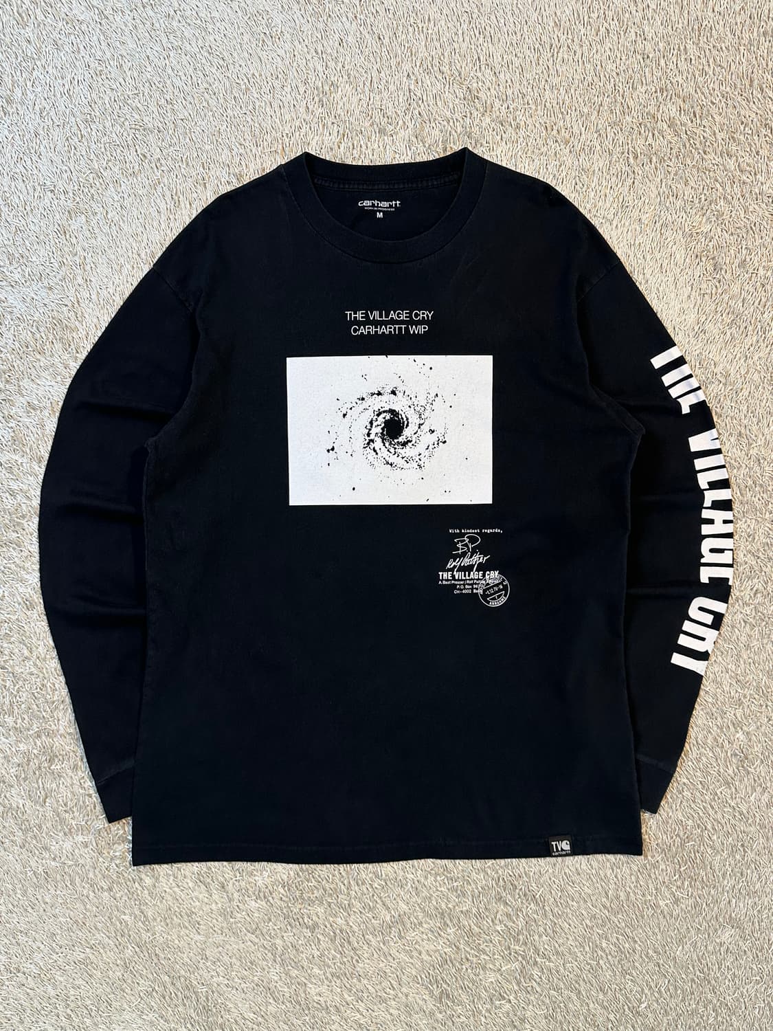 칼하트 WIP x The Village Cry Space 롱슬리브 블랙 상품이미지1