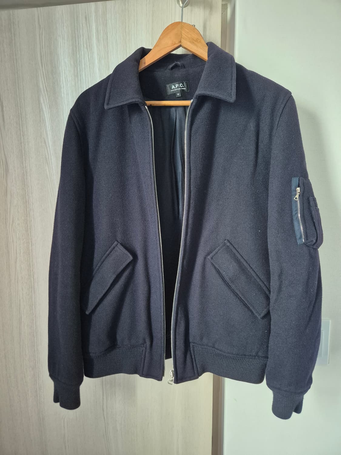 아페쎄 네이비 울 자켓 M 상품이미지1