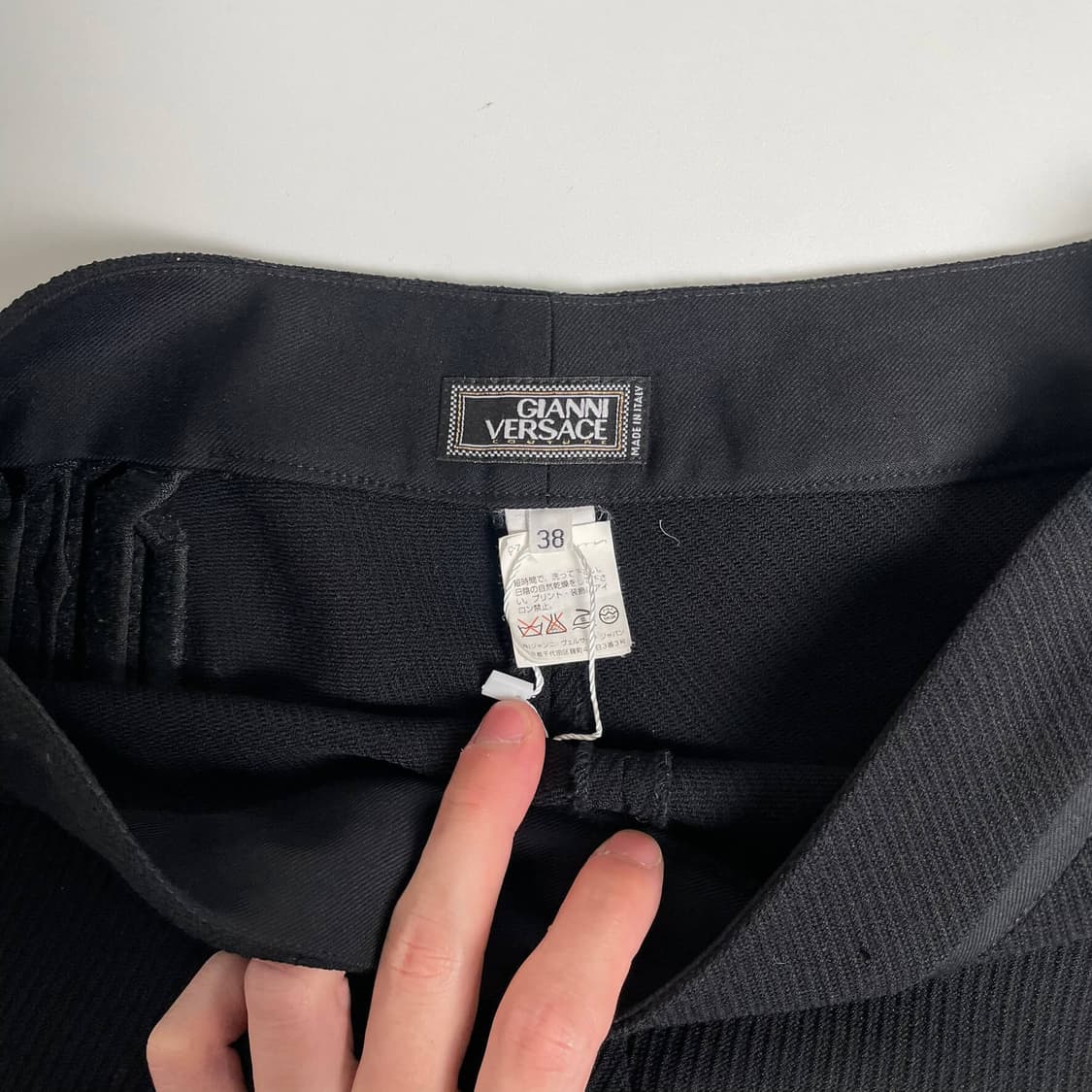 Gianni versace 로고 자수 팬츠 (italy made) 상품이미지8